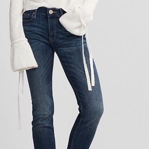 Express stretch mid rise skinny jeans